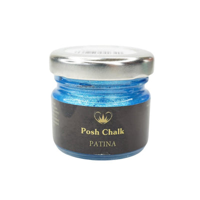 Copy of Posh Chalk Paint | Aqua Patina Metallic Shading Wax - BLUE FHTHALO - Vintage Attic Sevenoaks