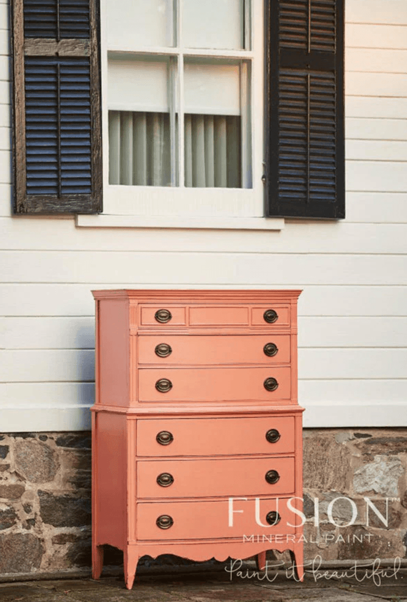Coral | Peachy Orange | 37ml & 500ml | Fusion™ Mineral Paint - Vintage Attic Sevenoaks