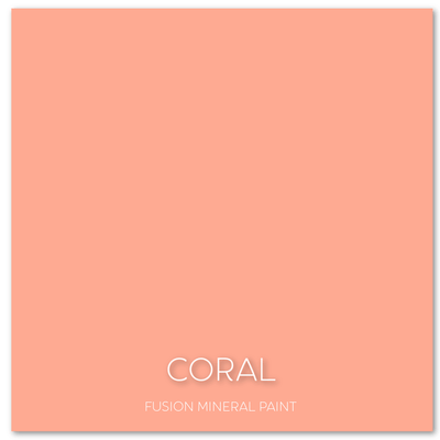 Coral | Peachy Orange | 37ml & 500ml | Fusion™ Mineral Paint - Vintage Attic Sevenoaks
