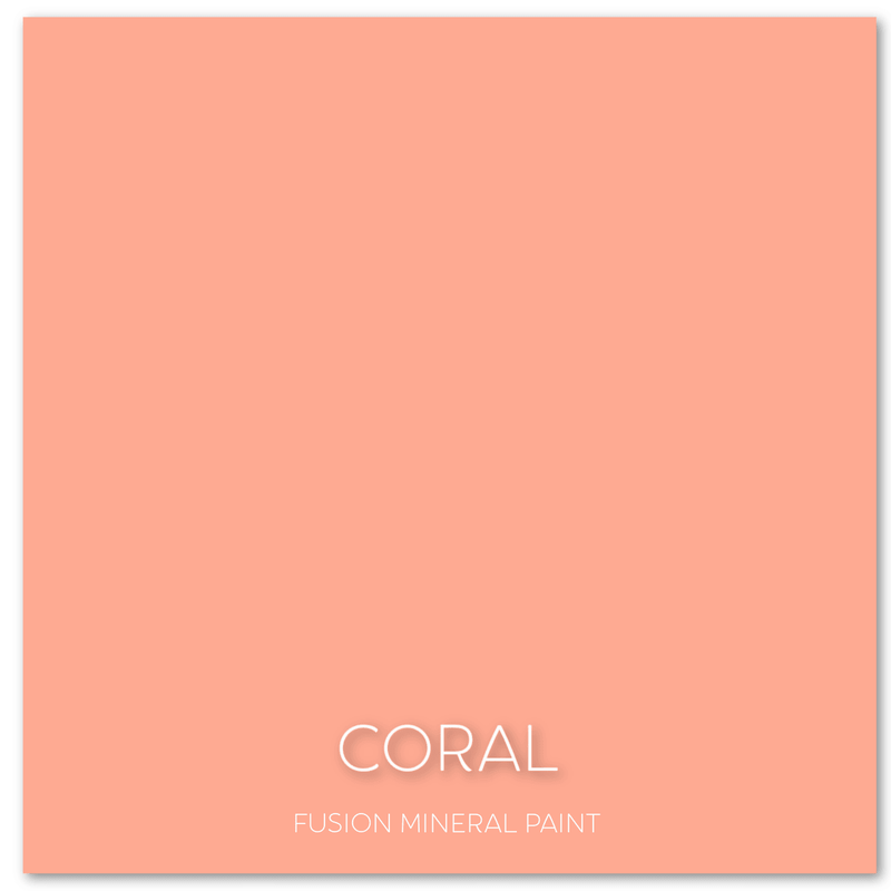 Coral | Peachy Orange | 37ml & 500ml | Fusion™ Mineral Paint - Vintage Attic Sevenoaks