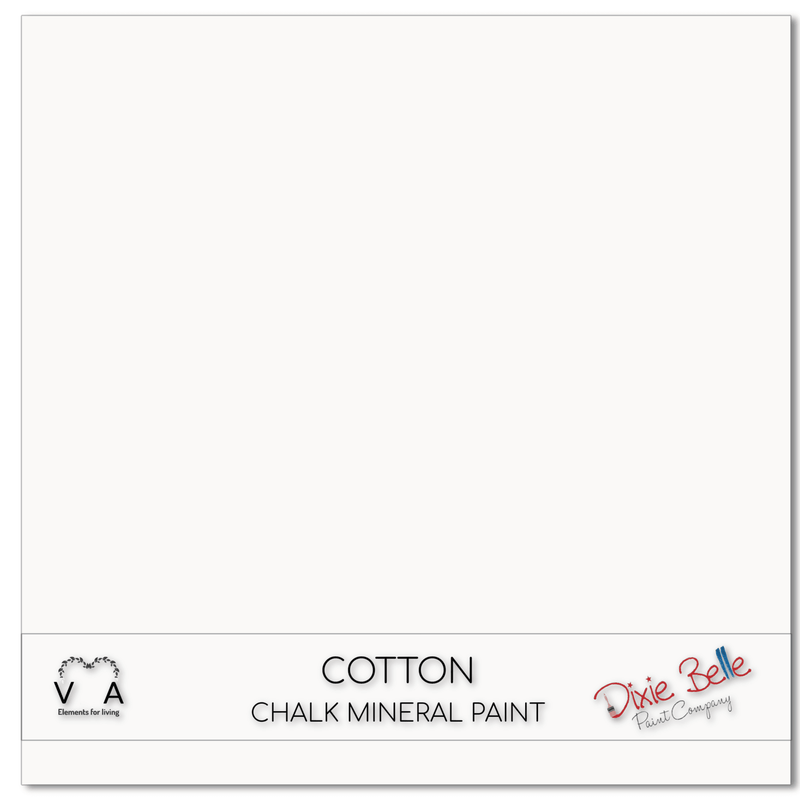 Cotton | Pure White | Chalk Mineral Paint | Dixie Belle Paint | 118ml, 236ml, 473ml, 946ml - Vintage Attic Sevenoaks