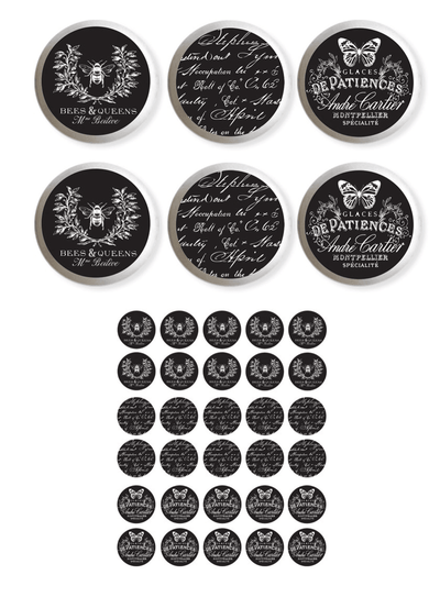 'Cursive Letters' Furniture Knob Transfers | Redesign With Prima - Vintage Attic Sevenoaks