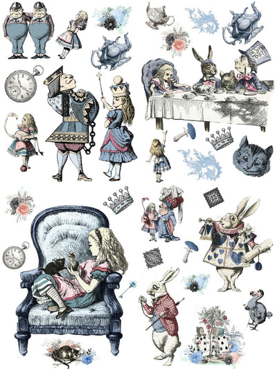 Decor Transfers | Dixie Belle Belles & Whistles | ALICE IN WONDERLAND | Decor Transfer | 63 x 81 cm - Vintage Attic Sevenoaks