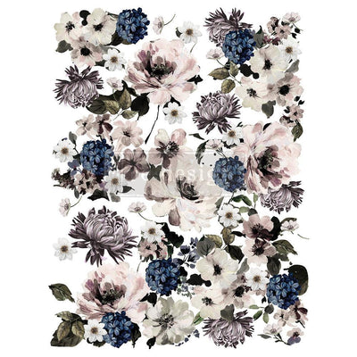 Decor Transfers | Redesign With Prima | DARK FLORAL - Vintage Attic Sevenoaks