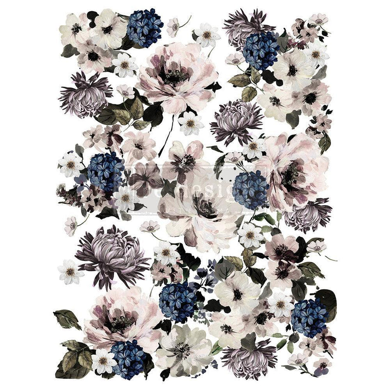 Decor Transfers | Redesign With Prima | DARK FLORAL - Vintage Attic Sevenoaks