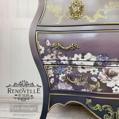 Decor Transfers | Redesign With Prima | DARK FLORAL - Vintage Attic Sevenoaks