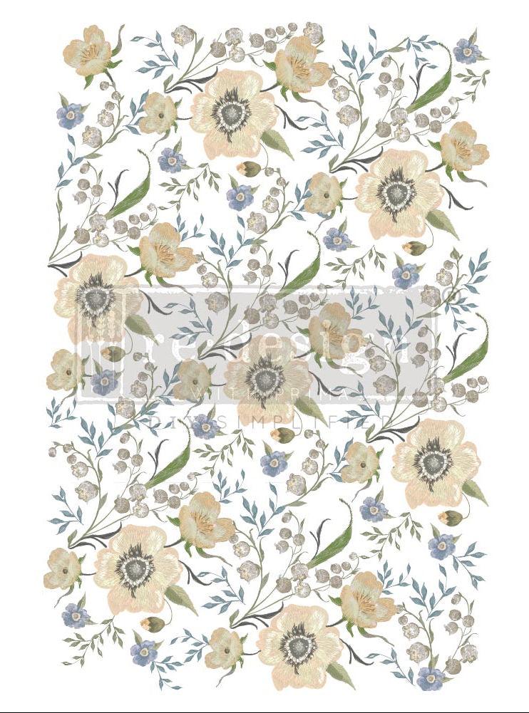 Decor Transfers | Redesign With Prima | GOLDENROD FLORALS - Vintage Attic Sevenoaks