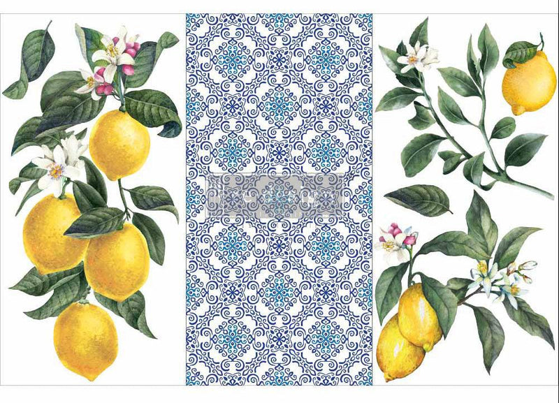 Decor Transfers | Redesign With Prima | LEMON TREE | 6" X 12" 3 SHEETS - Vintage Attic Sevenoaks