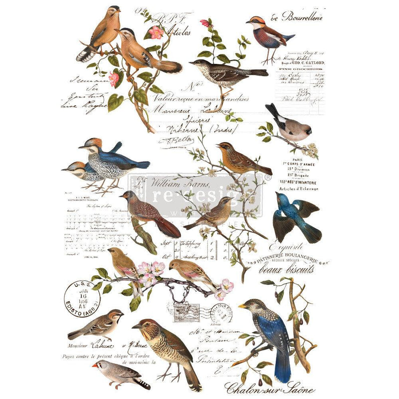 Decor Transfers | Redesign With Prima | POSTAL BIRDS - Vintage Attic Sevenoaks