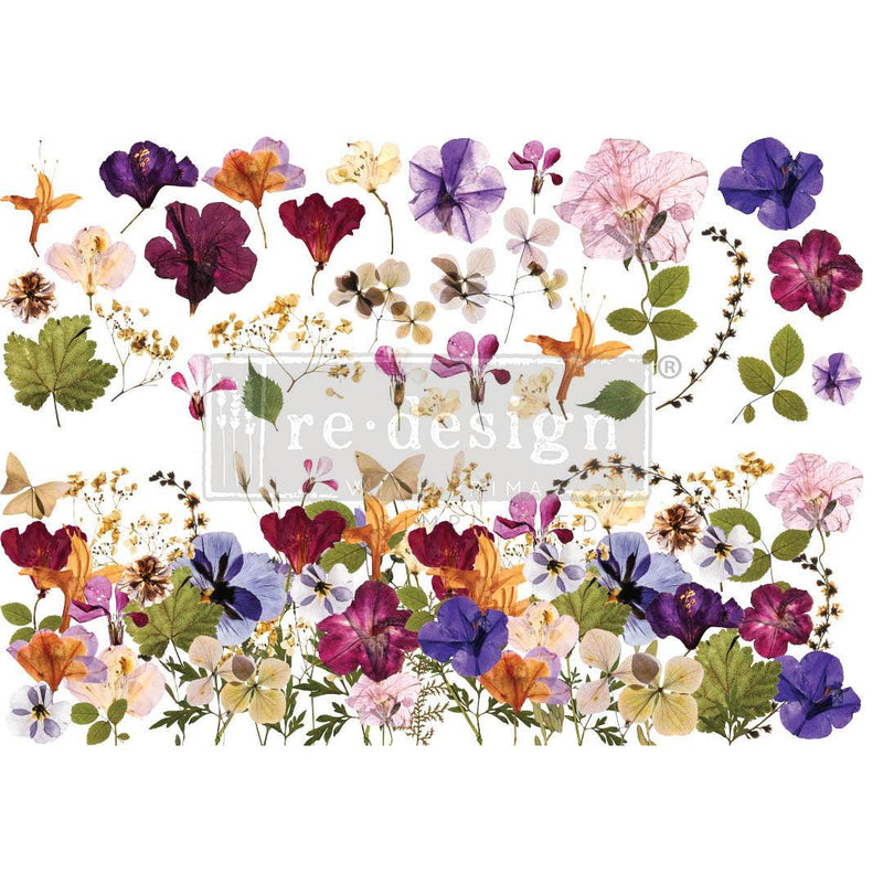 Decor Transfers | Redesign With Prima | PRESSED FLOWERS - Vintage Attic Sevenoaks