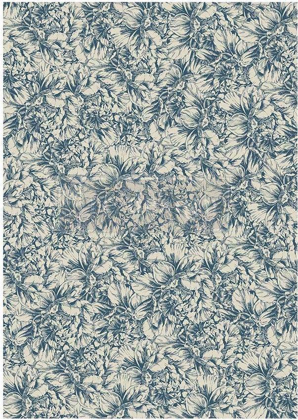 Decoupage Fibre Papers A1 | Redesign with Prima | Blue Wallpaper - Vintage Attic Sevenoaks