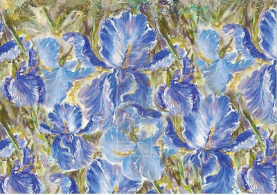 Decoupage Fibre Papers A1 | Redesign with Prima | Enchanting Iris - Vintage Attic Sevenoaks