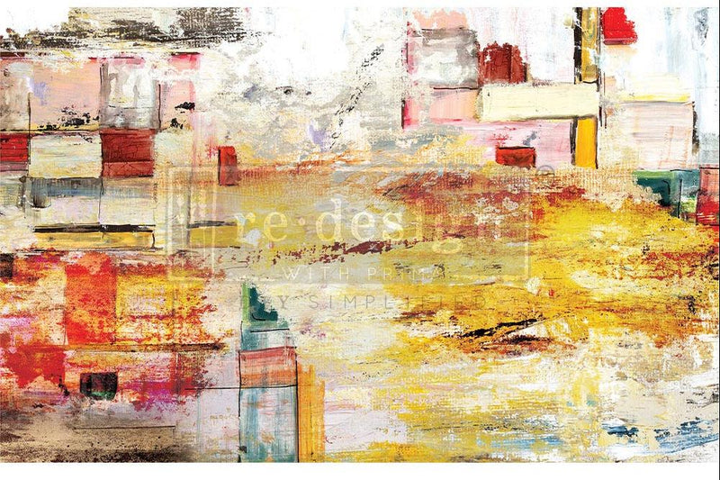 Decoupage Tissue Paper | Redesign With Prima | AMBER EUPHORIA | 19" X 30" - Vintage Attic Sevenoaks