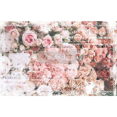 Decoupage Tissue Paper | Redesign With Prima | ANGELIC ROSE GARDEN | 19" X 30" - Vintage Attic Sevenoaks