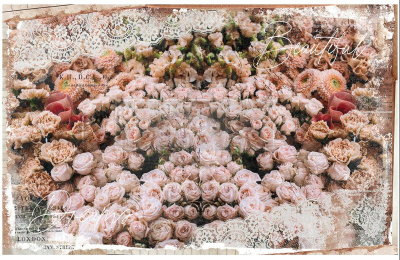 Decoupage Tissue Paper | Redesign With Prima | BEAUTIFUL DREAM | 19" X 30" - Vintage Attic Sevenoaks