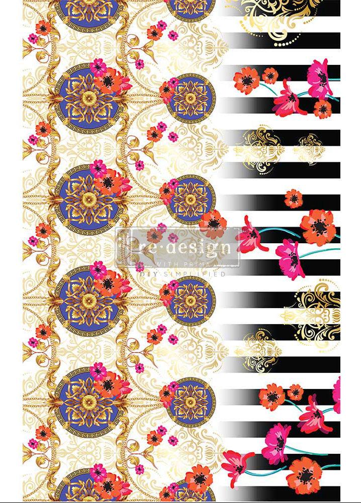 Decoupage Tissue Paper | Redesign With Prima | CECE FASHION AND FLORA | 19" X 30" - Vintage Attic Sevenoaks