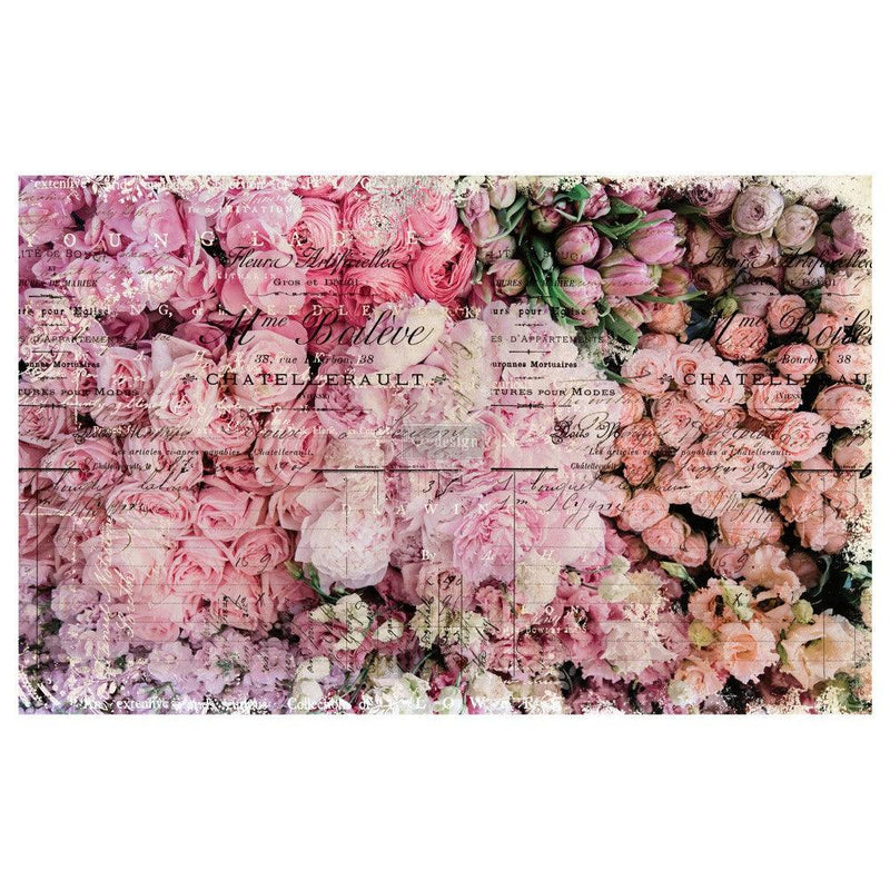 Decoupage Tissue Paper | Redesign With Prima | FLOWER MARKET | 19" X 30" - Vintage Attic Sevenoaks