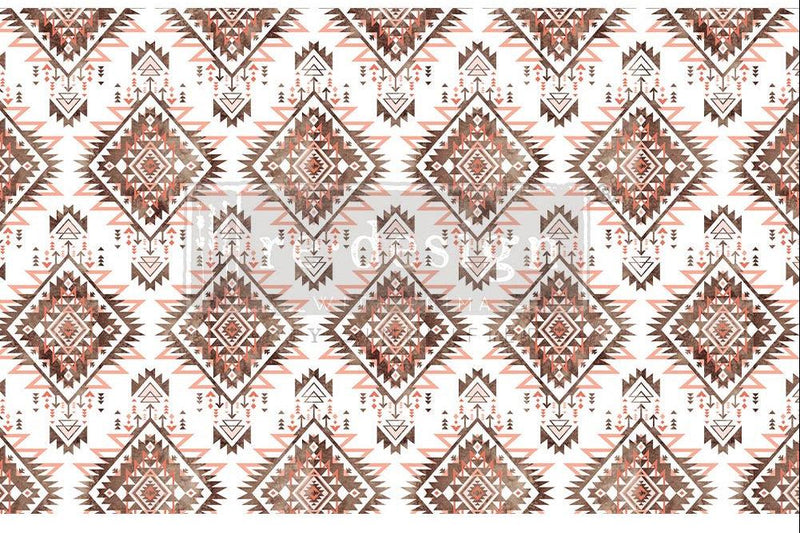 Decoupage Tissue Paper | Redesign With Prima | LINEAR SPLENDOR | 19" X 30" - Vintage Attic Sevenoaks