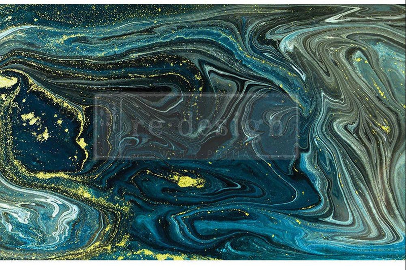 Decoupage Tissue Paper | Redesign With Prima | NOCTURNAL MARBLE | 19" X 30" 1 x sheet - Vintage Attic Sevenoaks