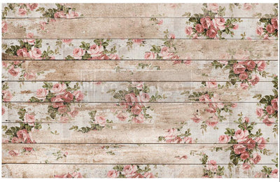 Decoupage Tissue Paper | Redesign With Prima | SHABBY FLORAL | 19" X 30" - Vintage Attic Sevenoaks