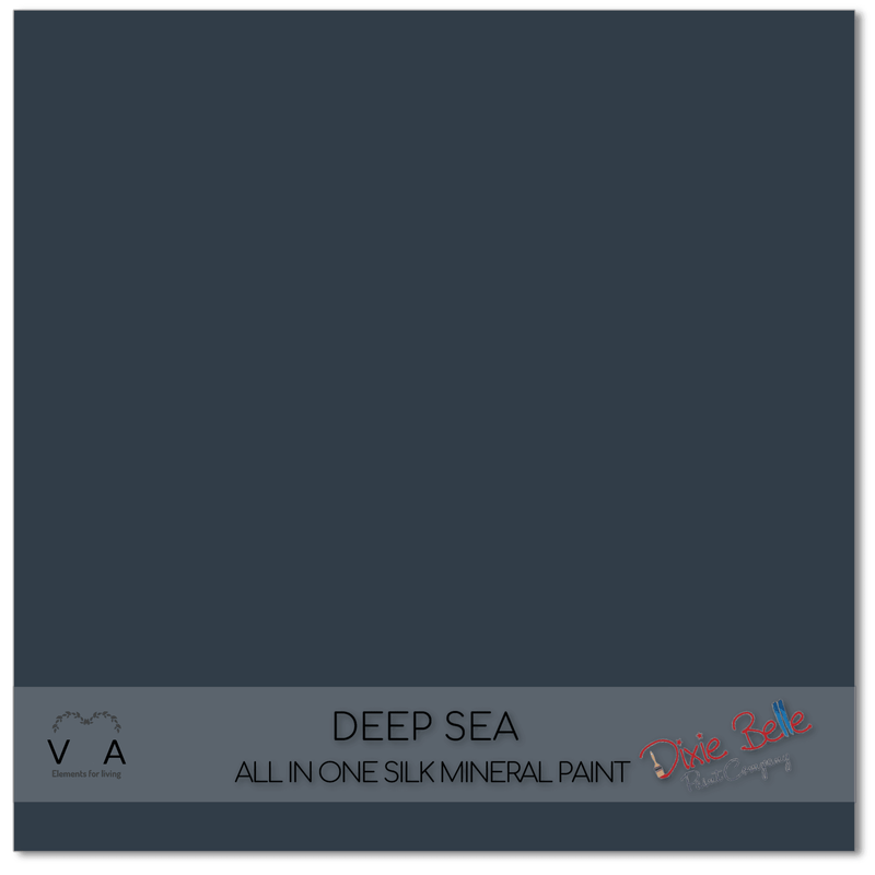 Deep Sea | Navy Blue | All in One Silk Mineral Paint | Dixie Belle Paint | 118ml, 473ml - Vintage Attic Sevenoaks