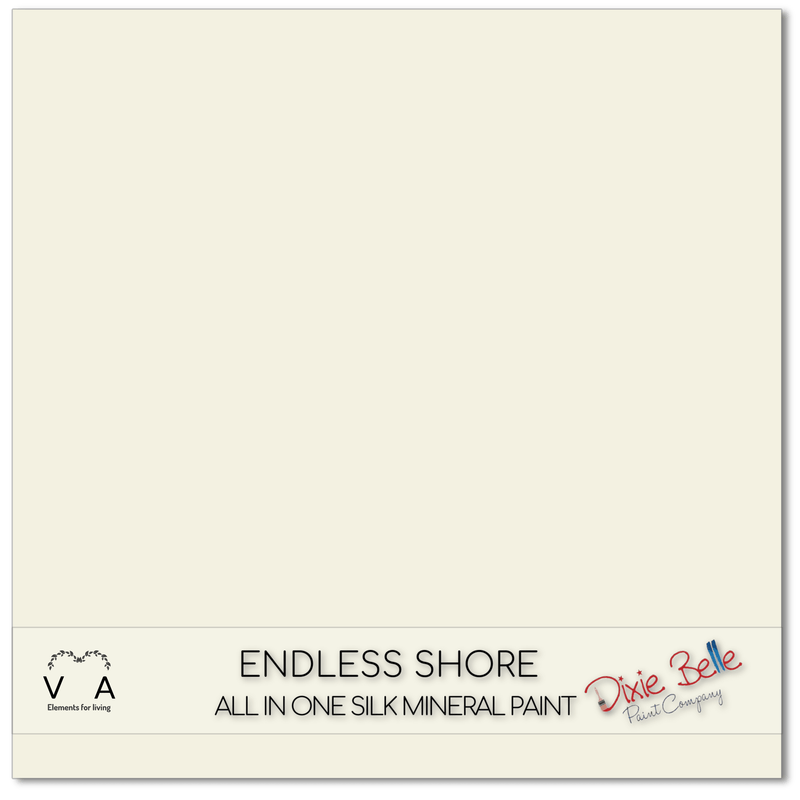 Endless Shore | Cream | All in One Silk Mineral Paint | Dixie Belle Paint | 118ml, 473ml - Vintage Attic Sevenoaks