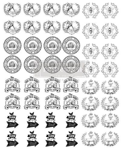 'Farm Fresh Market' Furniture Knob Transfers | Redesign With Prima - Vintage Attic Sevenoaks