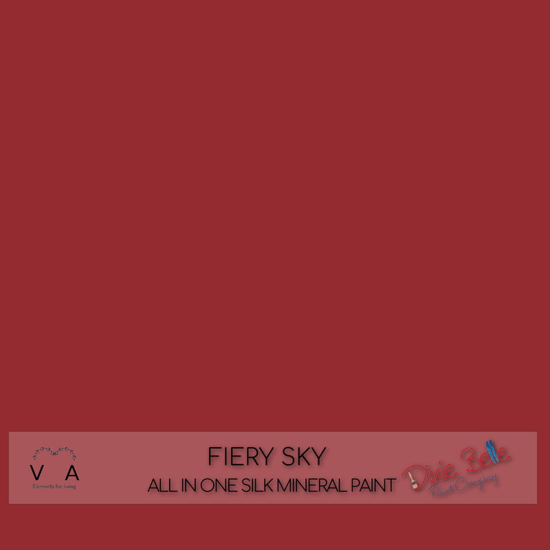 Fiery Sky | Red | All in One Silk Mineral Paint | Dixie Belle Paint | 118ml, 473ml - Vintage Attic Sevenoaks