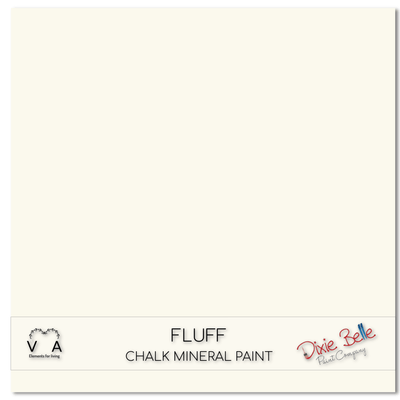 Fluff | Soft White | Chalk Mineral Paint | Dixie Belle Paint | 118ml, 236ml, 473ml, 946ml - Vintage Attic Sevenoaks