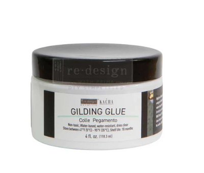 GILDING GLUE
Furniture Design&nbsp;
Redesign with Prima - KACHA&nbsp;&nbsp;

Achieve flawless gilding results with Kacha's specialist Gilding Glue, the essential companion to imitation gold leaf.

This water-based formula offers superior adhesion and water resistance, ensuring your decorative finishes remain pristine. Simply apply to your furniture surface, wait for the tacky stage, then layer on gold leaf or metallic flakes. Burnish gently and brush away excess for stunning, professional-quality effects. N