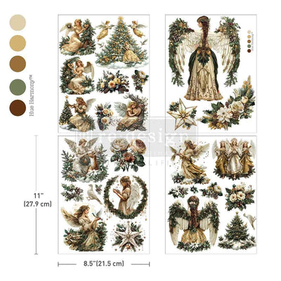 HEAVENLY WINGS
Midi Transfer by Redesign with Prima&nbsp;&nbsp;

&nbsp;
Graceful angels, golden trumpets, soft winter florals, and flowing gowns—Heavenly Wings Middy Transfers® brings a touch of celestial elegance to your holiday creations. With four coordinated sheets of peaceful imagery, this transfer is perfect for framed art, mantels, keepsake boxes, or meaningful Christmas décor. Every piece feels like it was lifted from a vintage holiday postcard.


3 sheets TOTALLING&nbsp; 8.5"x11"&nbsp; + 1 bonus sh