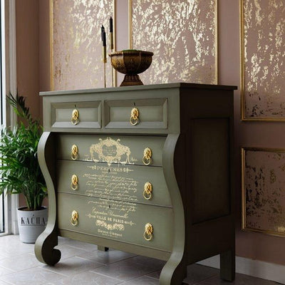 Kacha | Perfume Notes | Gold Foil | Decor Transfers | 18" X 24" - Vintage Attic Sevenoaks