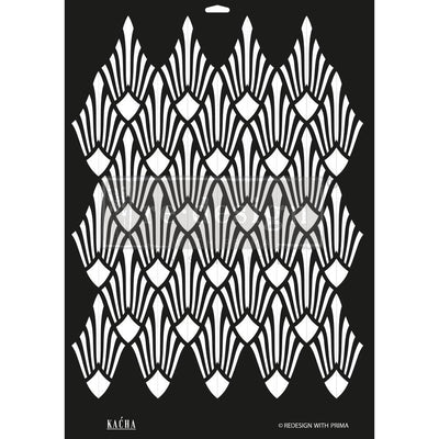 Kacha | Sun Lit Diamonds | Stencils | sheet size 18″X25.5″ - Vintage Attic Sevenoaks