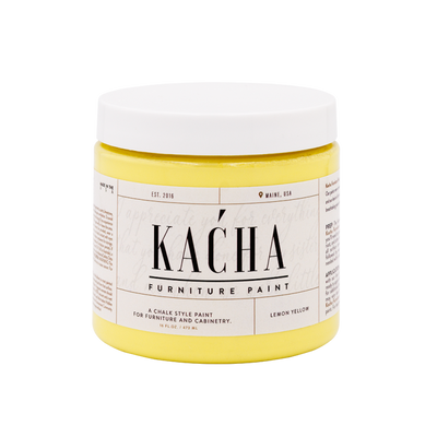 LEMON YELLOW&nbsp;
Chalk Style Furniture Paint

Infuse spaces with sunshine energy using Lemon Yellow, a warm, vibrant furniture paint that radiates optimism. This water-based chalk-style formula captures bright, cheerful undertones that instantly enliven kitchens, dining areas, and creative spaces. The colour's inherent warmth creates an inviting, mood-lifting atmosphere whilst remaining sophisticated enough for contemporary interiors when paired thoughtfully with neutral accents. Ideal for kitchen islands