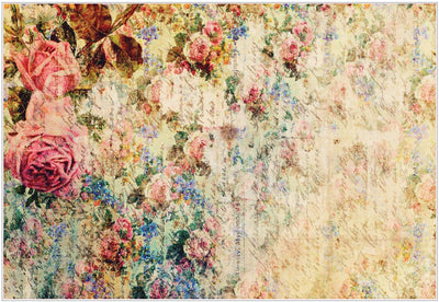 'Lovely Sonnet' | Decoupage Rice Paper A1 | 59.4 x 84.1 cm x 1 Sheet - Vintage Attic Sevenoaks
