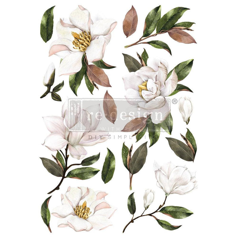 Magnolia | Decor Transfer | 24" X 35" - Vintage Attic Sevenoaks