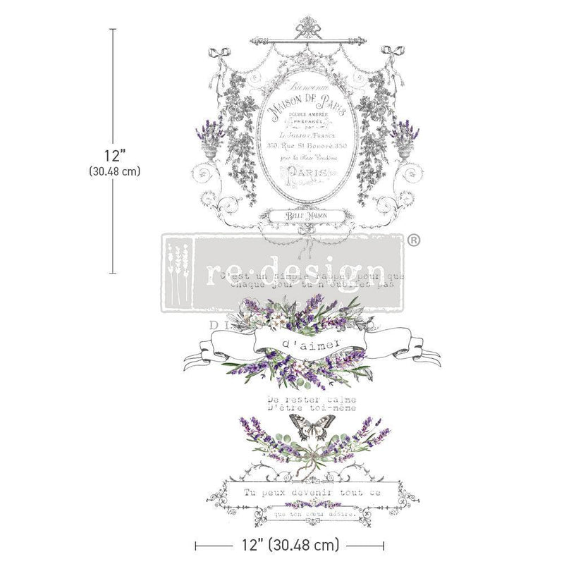 Maison De Paris | Maxi Transfer | 12" X 12" 2 SHEETS - Vintage Attic Sevenoaks