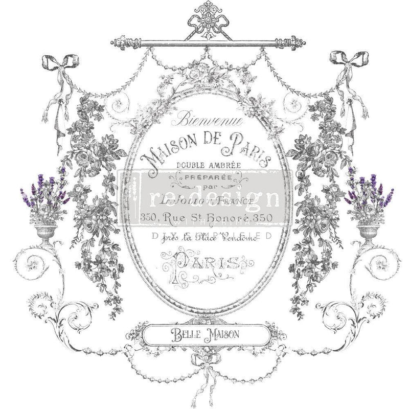 Maison De Paris | Maxi Transfer | 12" X 12" 2 SHEETS - Vintage Attic Sevenoaks