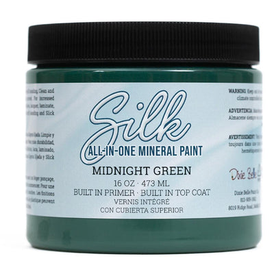 Midnight Green | Deep Green | All in One Silk Mineral Paint | Dixie Belle Paint | 118ml, 473ml - Vintage Attic Sevenoaks