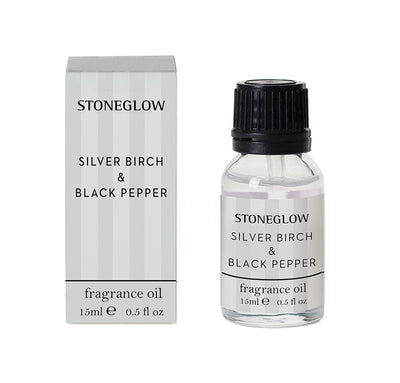Modern Classic - Silver Birch & Black Pepper Fragrance Oil 15ml - Stoneglow - Vintage Attic Sevenoaks