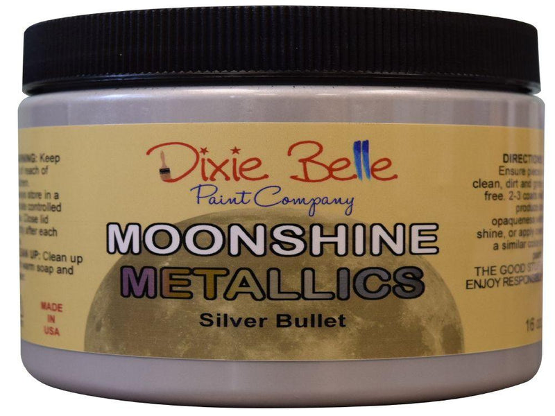 Moonshine Metallic Paint | Dixie Belle Paint | 118ml smaller pot - Vintage Attic Sevenoaks