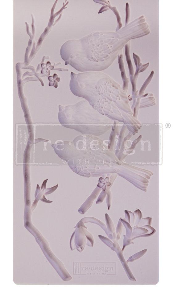 Moulds | Redesign With Prima | AVIAN LOVE | 5″X10″, 8MM THICKNESS - Vintage Attic Sevenoaks