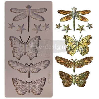 Moulds | Redesign With Prima | INSECTICA & STARS CECE RESTYLED | 5″X10″, 8MM THICKNESS - Vintage Attic Sevenoaks