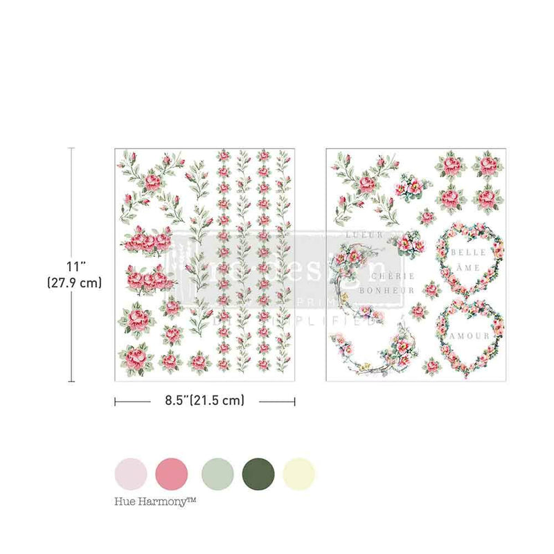 NOSTALGIC BLOOMS
H2O Transfer&nbsp;by Redesign with Prima&nbsp;&nbsp;




Nostalgic Blooms H2O Transfers offer soft florals, heart-shaped frames, and delicate French sentiments—perfect for adding vintage sweetness to any surface. These water-activated designs are not only beautiful but also incredibly easy to apply, making them perfect for both beginners and seasoned crafters. Just a simple application of water brings these transfers to life, adhering smoothly and effortlessly to your surface.

Economically