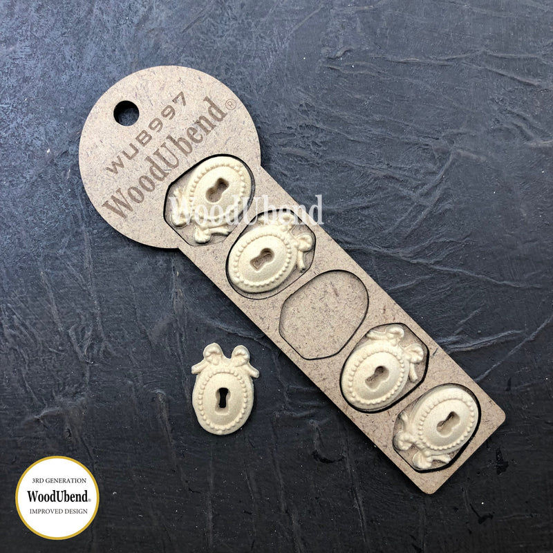 WOODUBEND keyholes pack of 5 0997