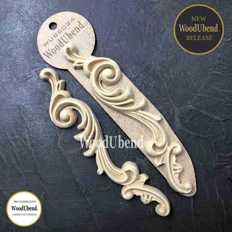 Woodubend pack of 2 scroll drops 6024