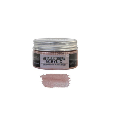 Paints | Metallic Acrylic Sheen | Redesign With Prima | BLUSH CHROME | 100ml - Vintage Attic Sevenoaks
