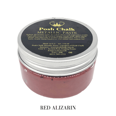 Posh Chalk Paint Smooth Metallic Pastes - RED ALIZAREN - Vintage Attic Sevenoaks