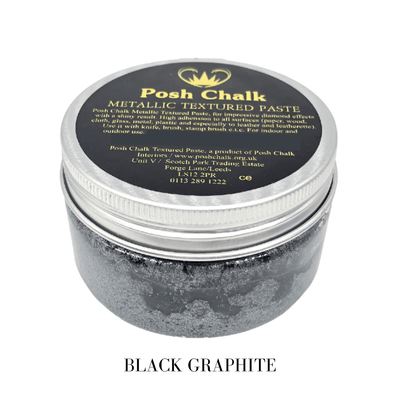 Posh Chalk Paint Textured Pastes - BLACK GRAPHITE - Vintage Attic Sevenoaks