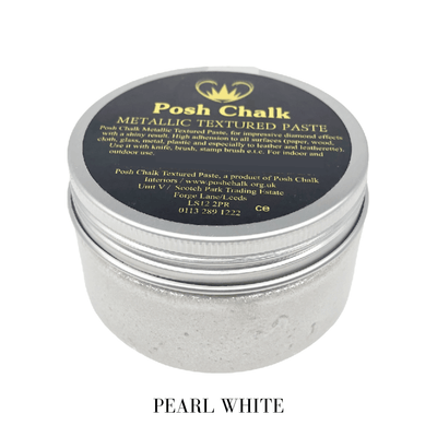 Posh Chalk Paint Textured Pastes - PEARL WHITE - Vintage Attic Sevenoaks